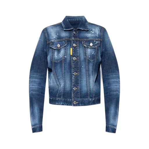 Icon Paint-Splatter Denim Jacket