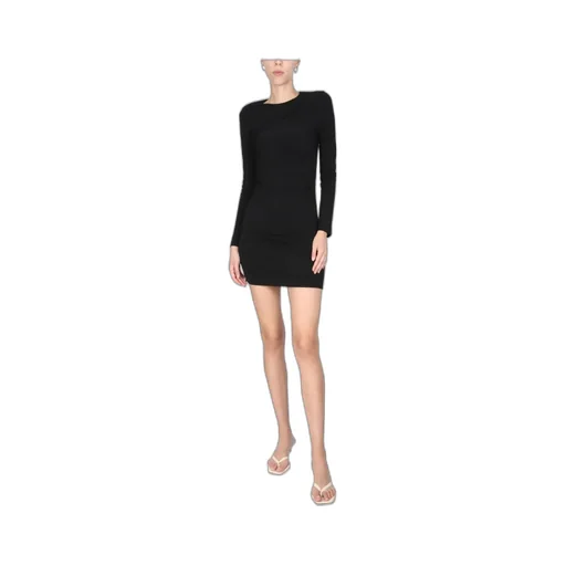 Fitted Crewneck Mini Dress