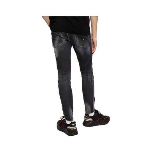 Distressed Faded Skinny-Fit Jeans