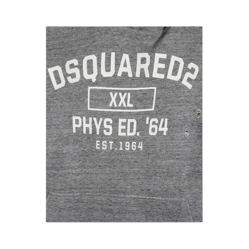 Distressed Drawstring Hoodie