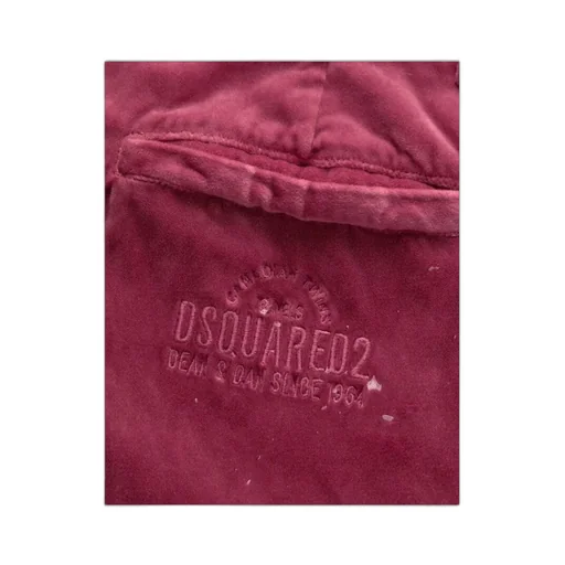 Logo Embroidered Velvet Trousers