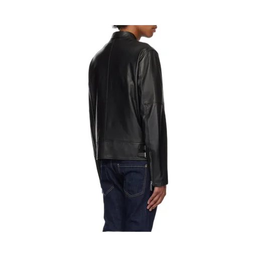 Two-Way Zip Fastened Biker Jacket