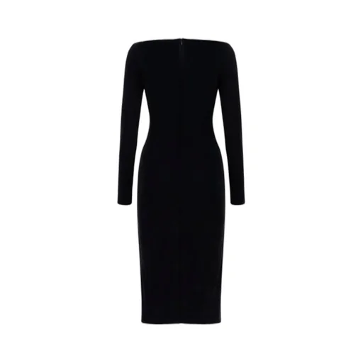 Cut-Out Round Neck Dress