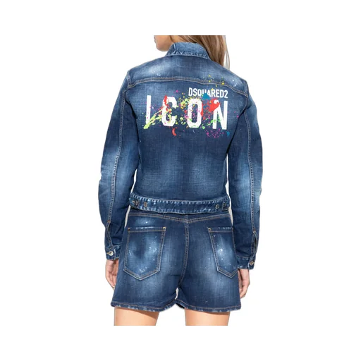 Icon Paint-Splatter Denim Jacket