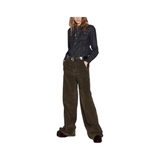 Baggy Cut Corduroy Trousers