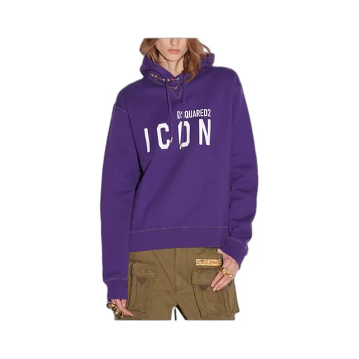 Icon-Print Cotton Hoodie