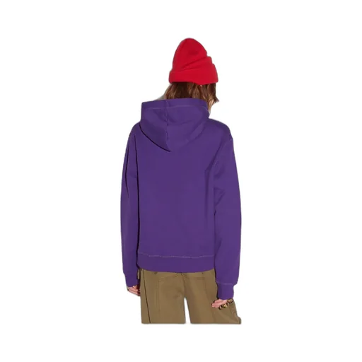 Icon-Print Cotton Hoodie