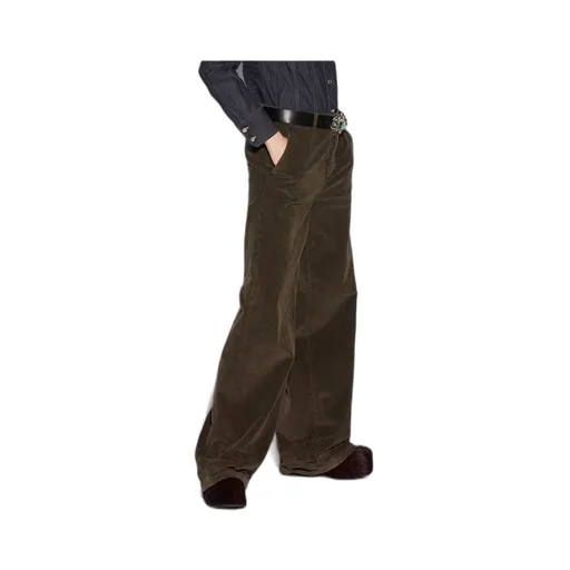 Baggy Cut Corduroy Trousers
