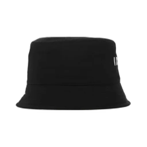 Logo Printed Wide Brim Bucket Hat