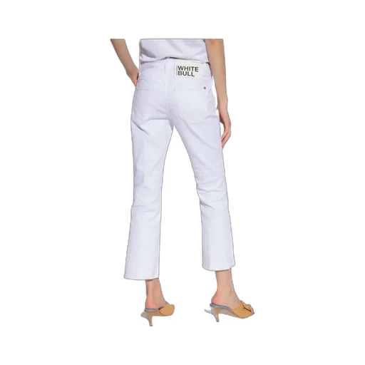 Bootcut High-Waist Cropped Trousers