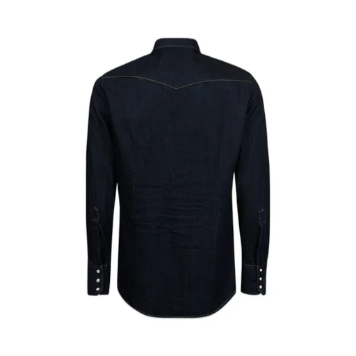 Dark-Wash Denim Shirt