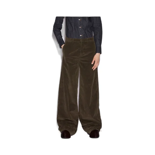 Baggy Cut Corduroy Trousers