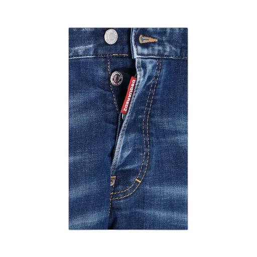 Distressed Straight-Leg Jeans