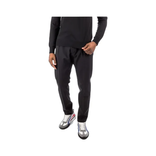 Logo Patch Slim-Cut Cropped Pants