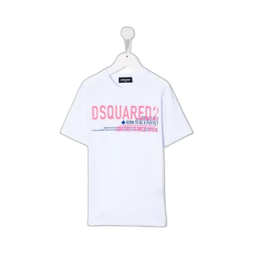 Logo Slogan Cotton T-Shirt