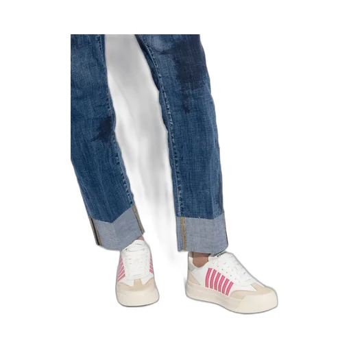 Striped Round Toe Sneakers