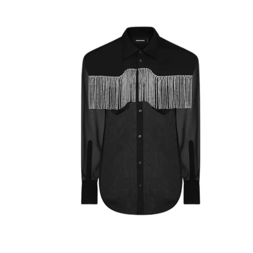 Fringed Long-Sleeved Shirt