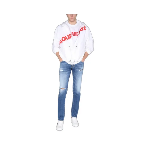 Logo Printed Zipped Jacket