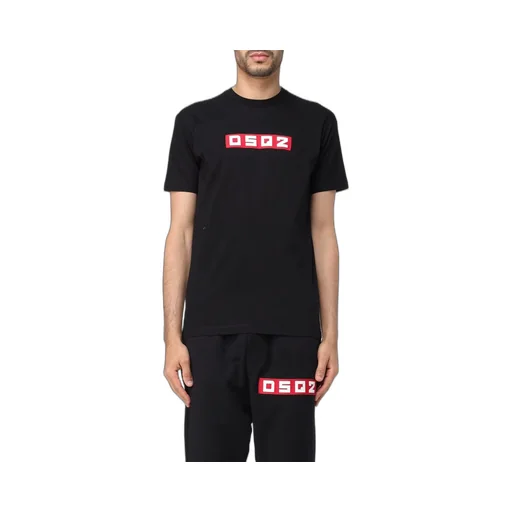 D2 Logo Patch Crewneck T-Shirt
