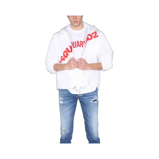 Logo Printed Zipped Jacket
