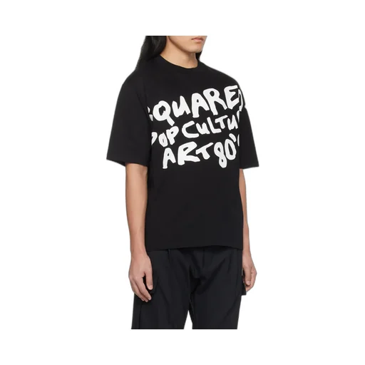 Slogan-Printed Crewneck T-Shirt