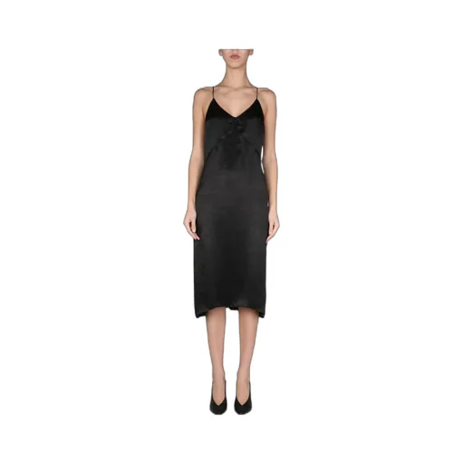 Undervest V-Neck Midi Dress