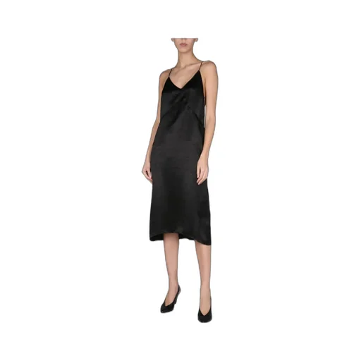 Undervest V-Neck Midi Dress