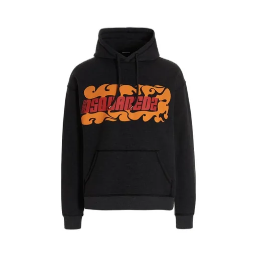 Logo Printed Drawstring Hoodie