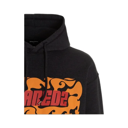 Logo Printed Drawstring Hoodie