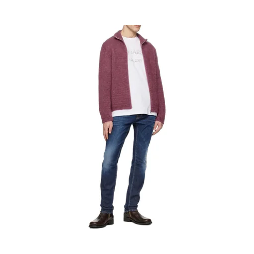 Distressed Straight-Leg Jeans