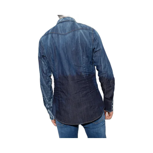 Denim Logo-Print Shirt