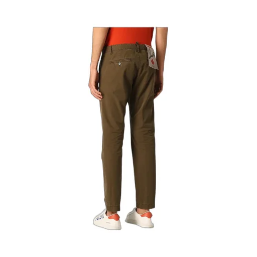 Logo Patch Straight Leg Chino Pants