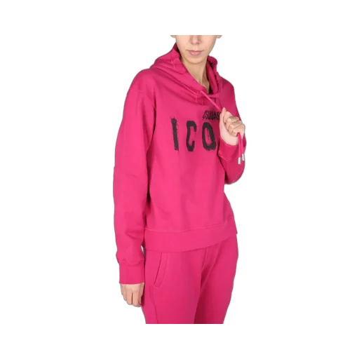 Icon Graffiti Logo Print Hoodie