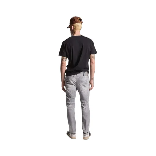 Distressed Straight-Leg Jeans