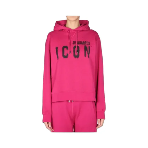 Icon Graffiti Logo Print Hoodie
