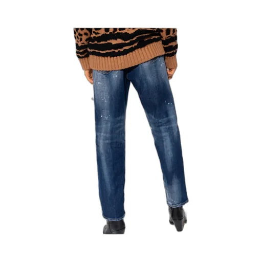 Distressed High-Waisted Jeans