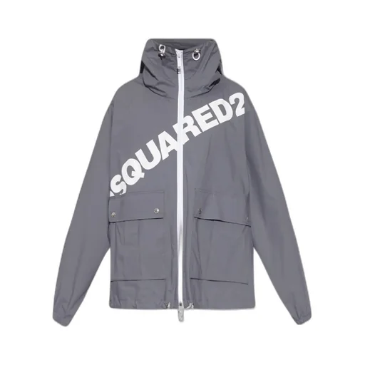 Logo Printed Zipped Jacket