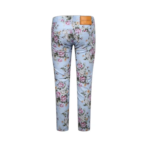 Floral Print Cropped Trousers