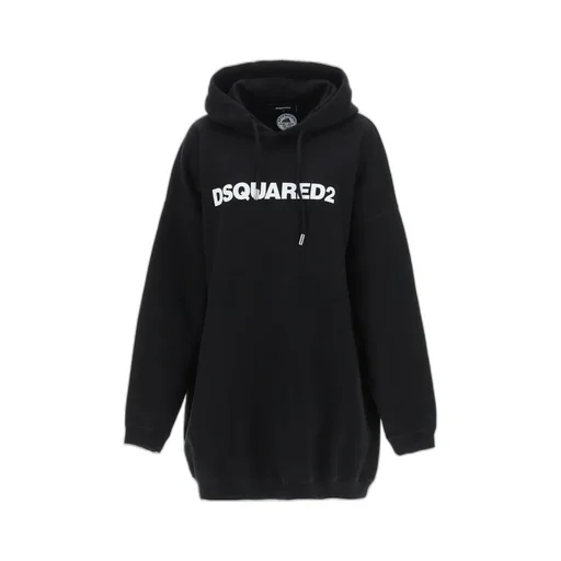 Logo Printed Hoodie Dress