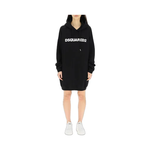 Logo Printed Hoodie Dress