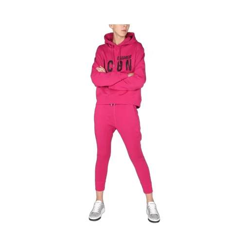 Icon Graffiti Logo Print Hoodie