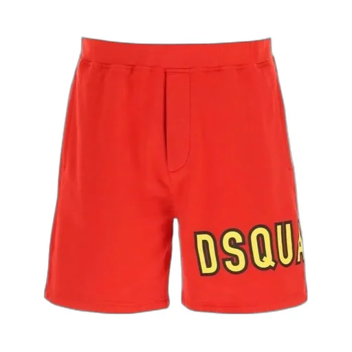 Logo Print Cotton Shorts