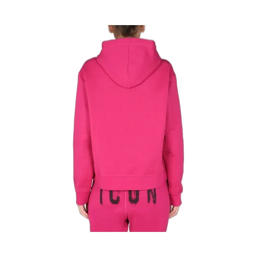 Icon Graffiti Logo Print Hoodie