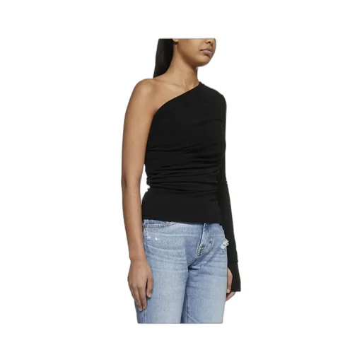 One-Shoulder Long-Sleeve Top