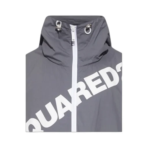 Logo Printed Zipped Jacket