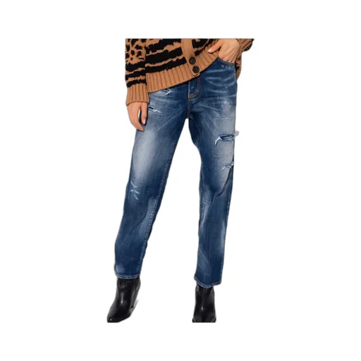 Distressed High-Waisted Jeans