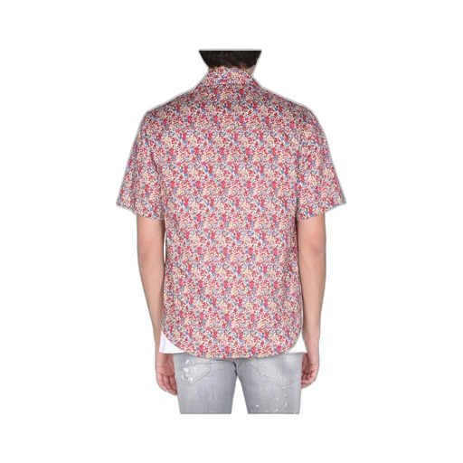 Logo Floral Printed Bowling Shirt