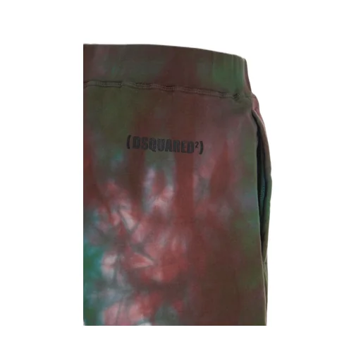 Tie-Dye Print Cotton Track Shorts