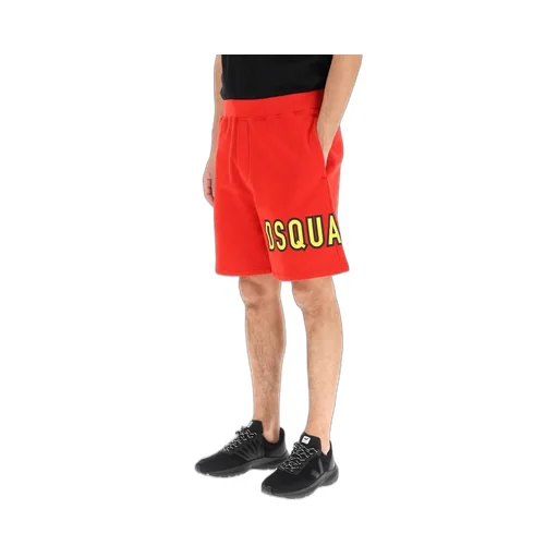 Logo Print Cotton Shorts