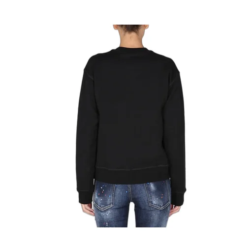 Graffiti-Print Crewneck Sweatshirt